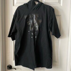 University of Kentucky short sleeved black 100% cotton hoodie